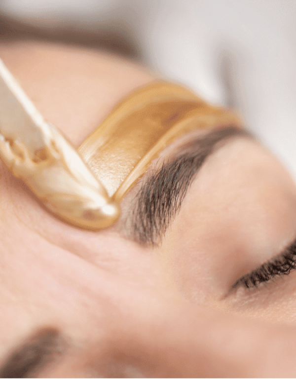 Eyebrows waxing